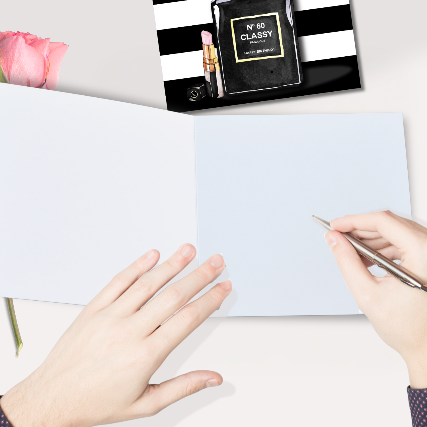 No.21 Panache 21st Birthday Card blank inside