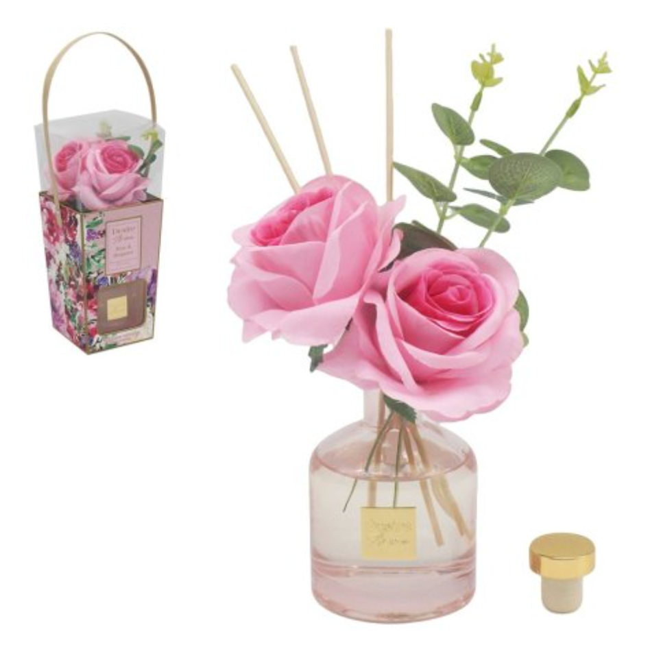 Large Pink Rose Reed Room Diffuser 200ml