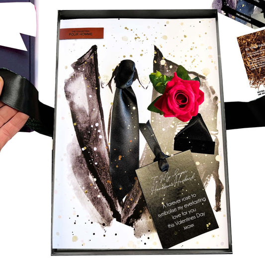 Forever rose for a Forever Love valentines cards for husband - More like a gift with scented velvet rose