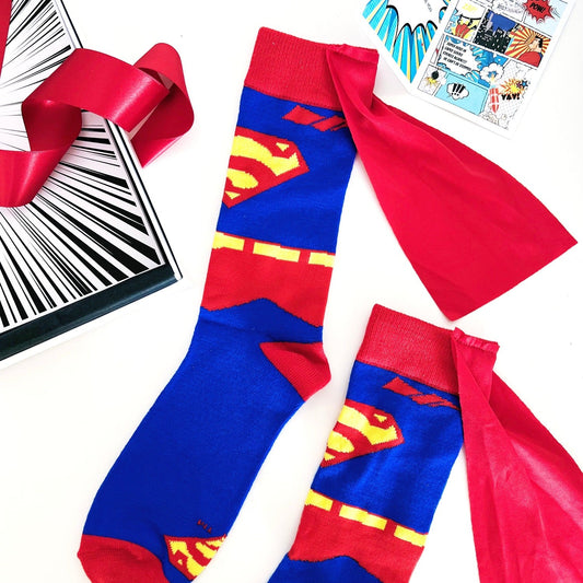 Granddad SUPERHERO Socks 80th Birthday Card + Gift