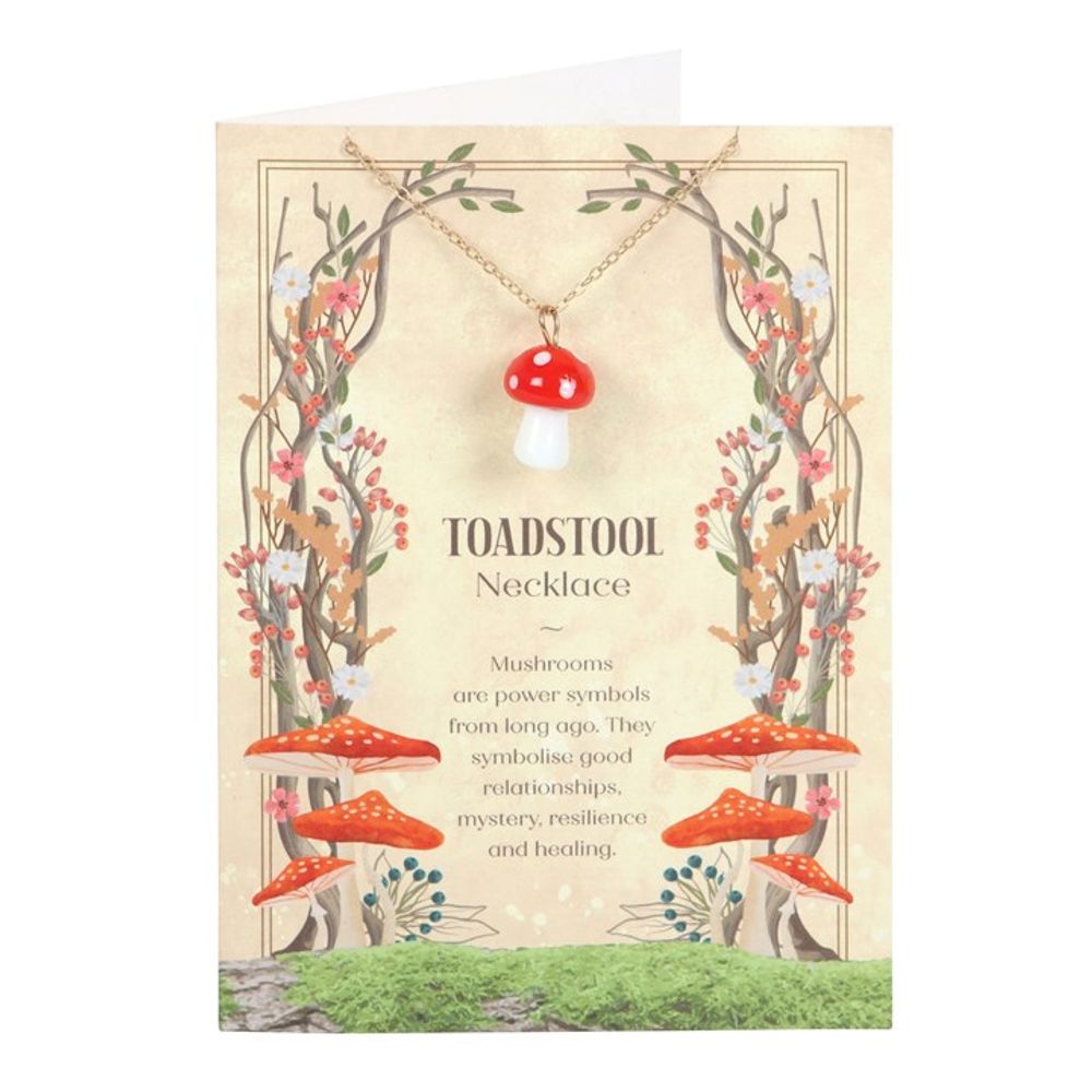 Tarjeta de collar con dije de Toadstool