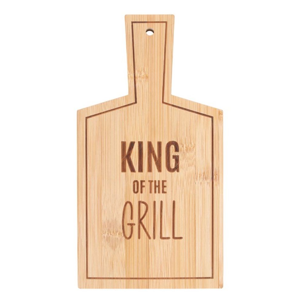 King of the Grill Wood Bamboo Serving Board