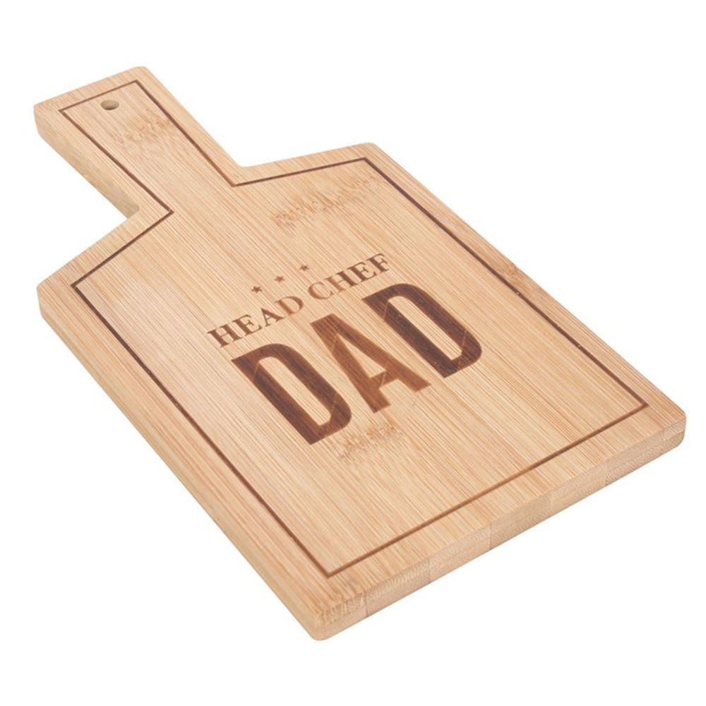 Head Chef Dad Wood Bamboo Serving Board