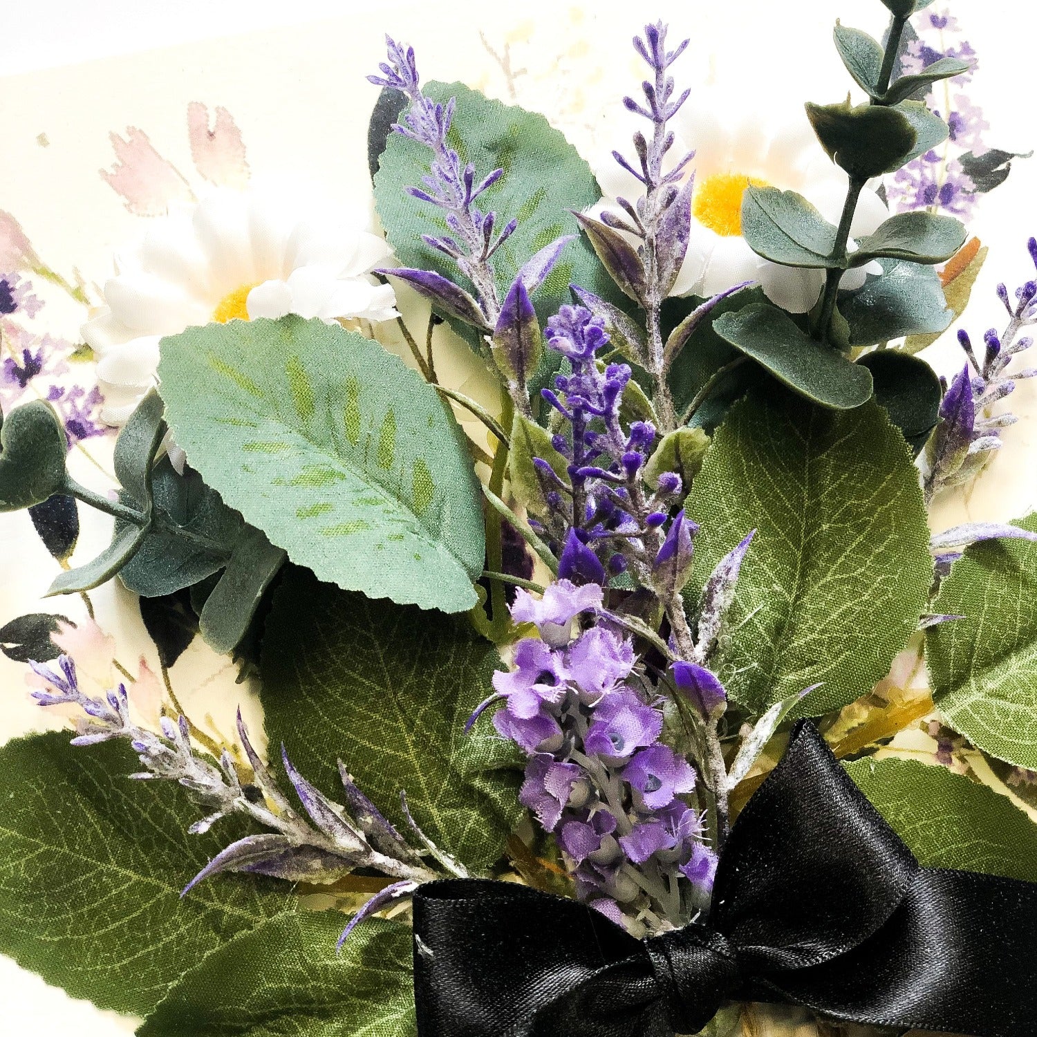 Close up of scented lavender birthday cards