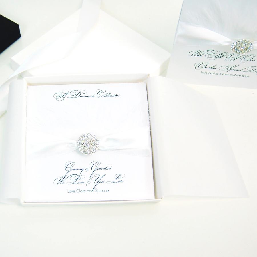 40th Anniversary Fluffy Feather Card