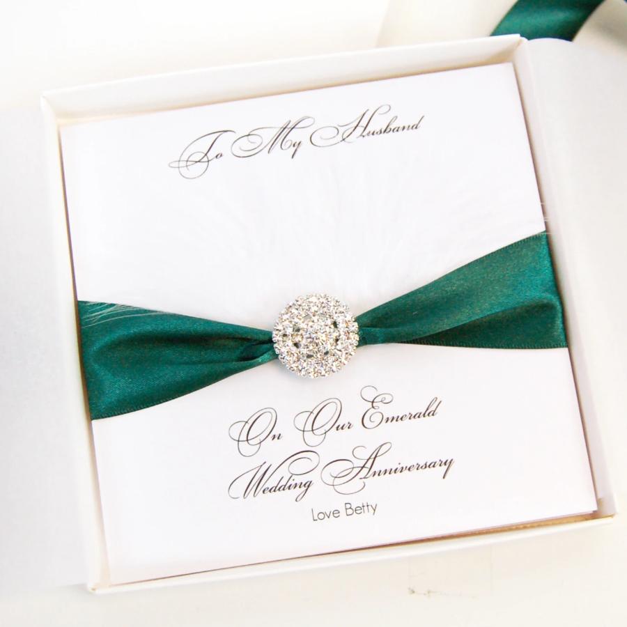 55th Anniversary Fluffy Feather Card