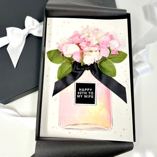 Happy 90th to my wife Birthday Cards | Personalised 90th birthday cards for a wife | The Luxe Co