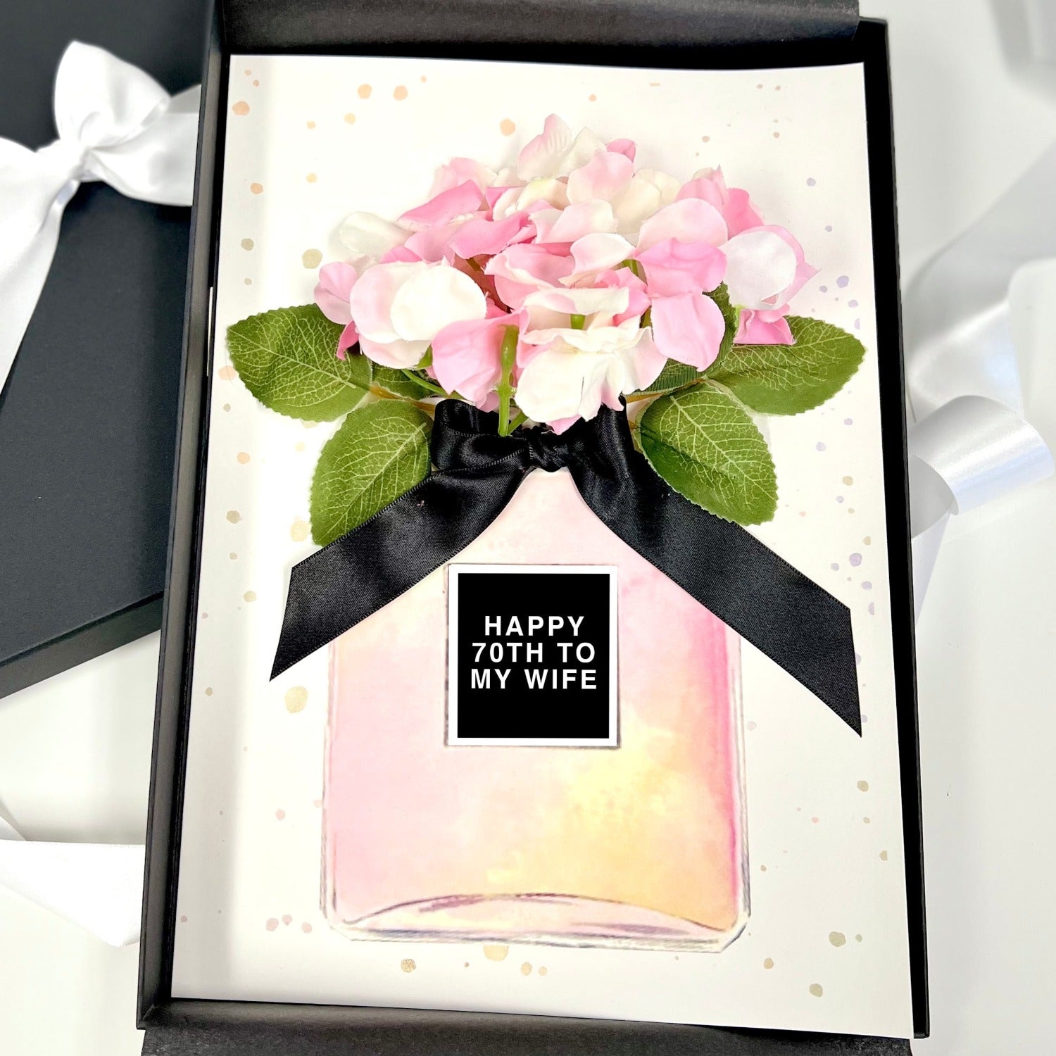 Wife personalised 70th birthday card | The Luxe Co