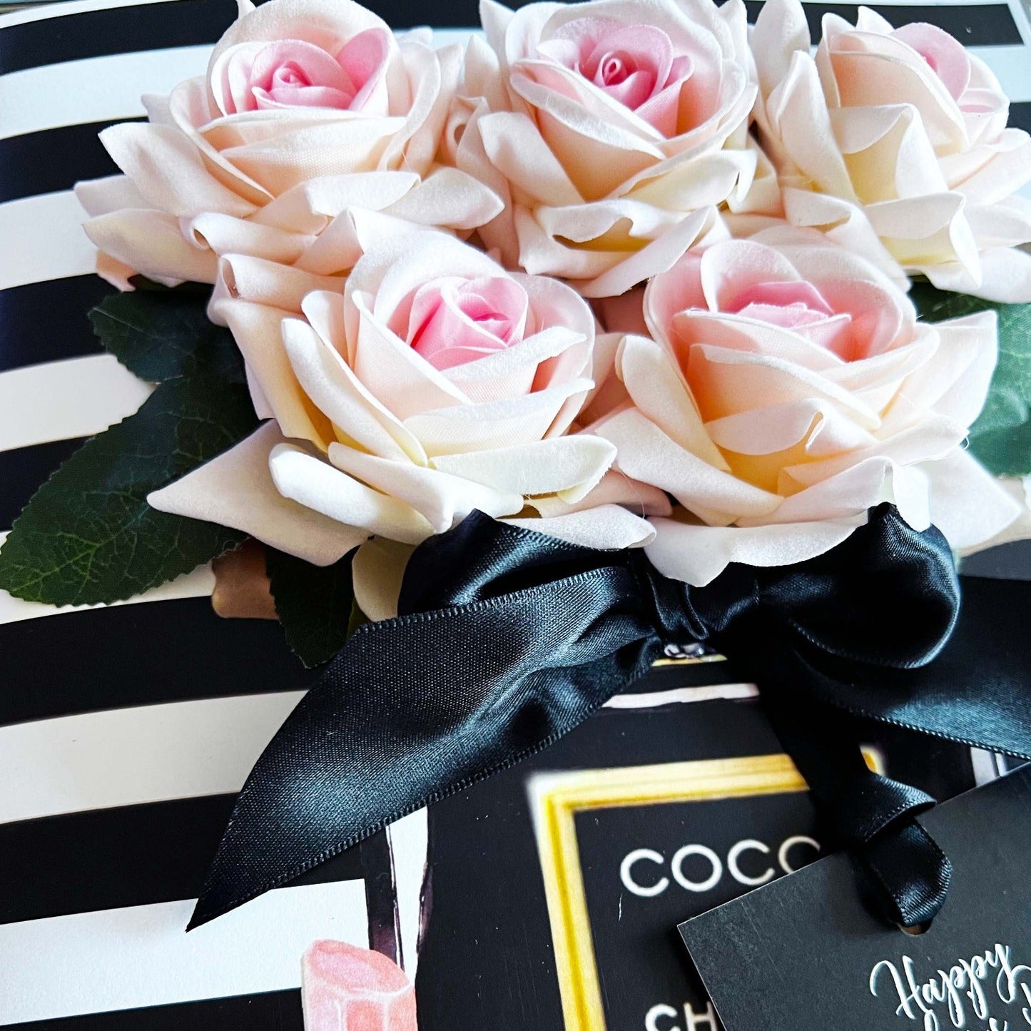 Special Unique Mother's Day Card 'Panache Scented Blush Rose'