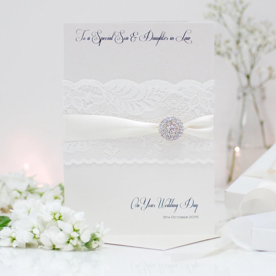 Personalised large wedding card