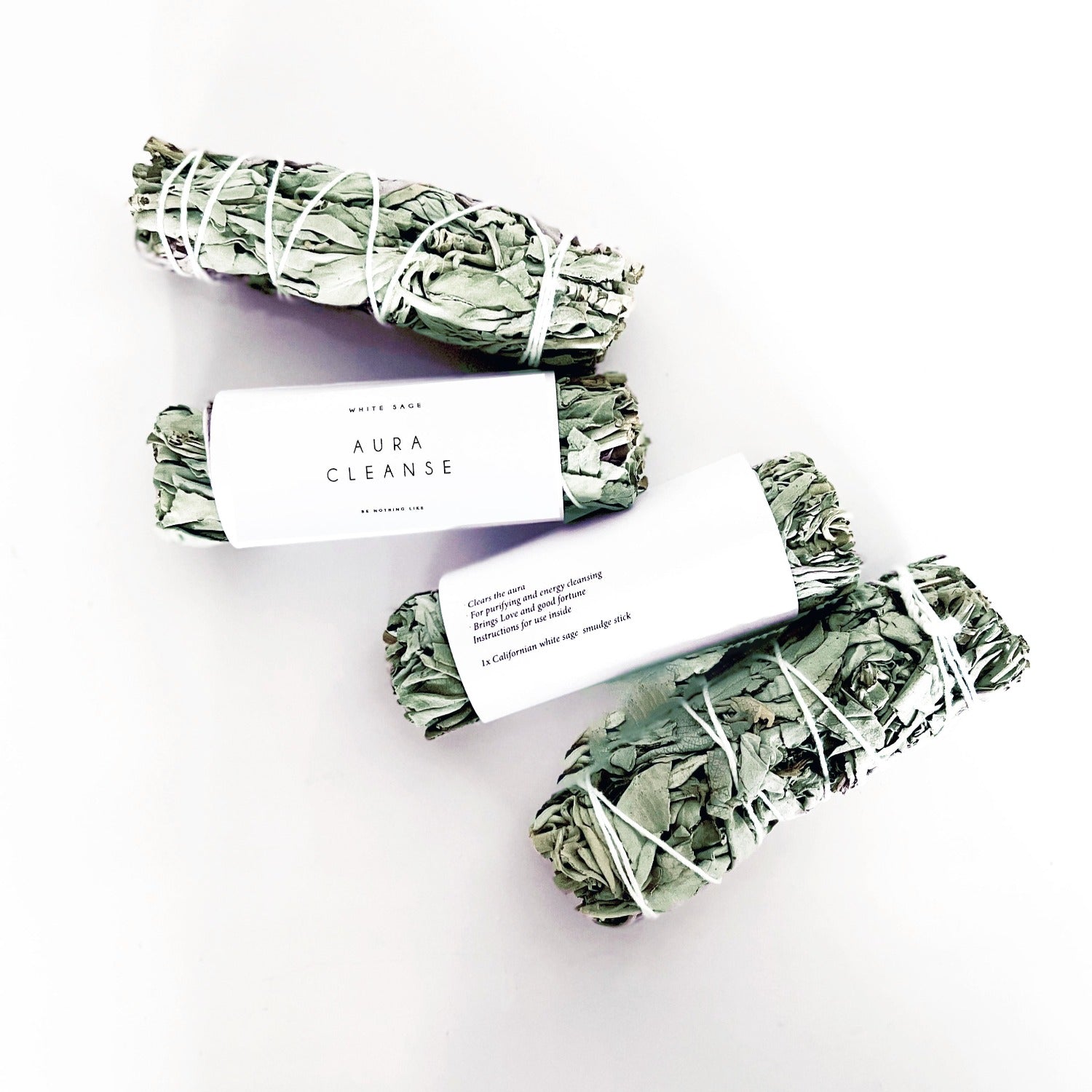 Use white sage to cleanse the aura and neutralise negative vibrations