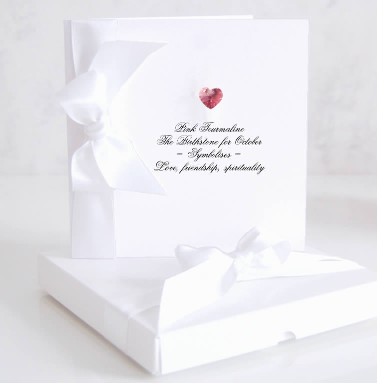 October birthstone card | The Luxe Co
