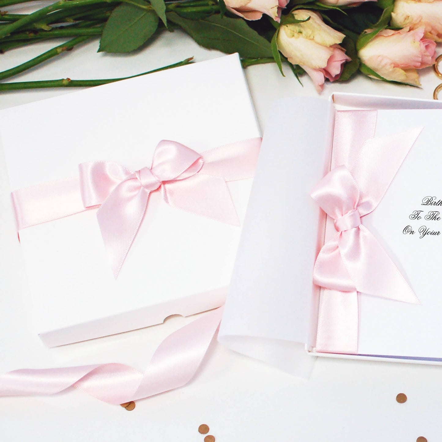 Pink Tourmaline birthday birthstone card gift boxed | The Luxe Co