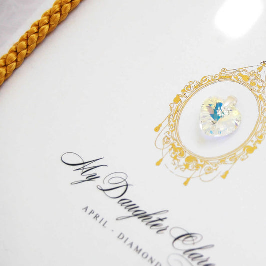 Birthstone Luxe Tassle Gift Boxed Card - theluxeco.co.uk