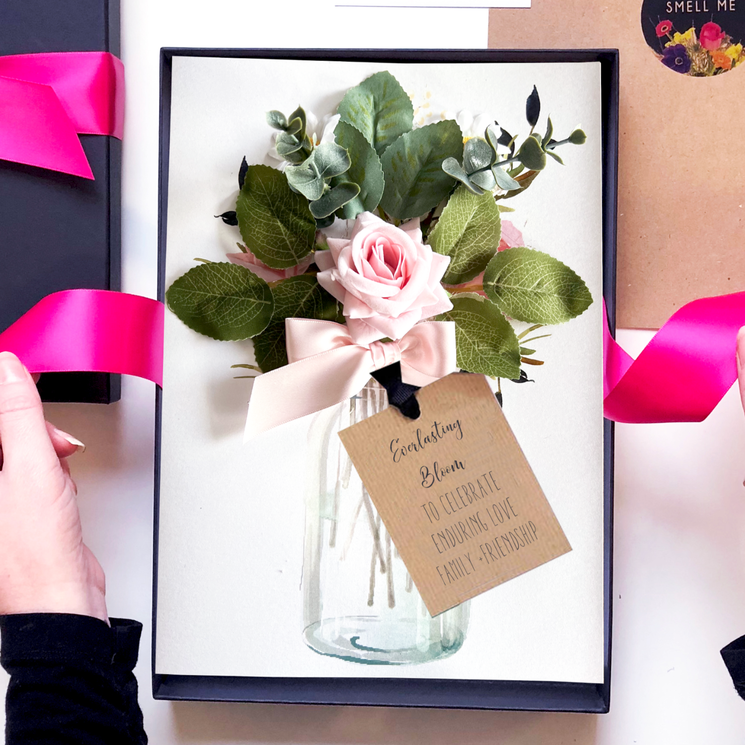 Scented Blush Rose Cards by theluxeco.co.uk | Luxury Card makers UK