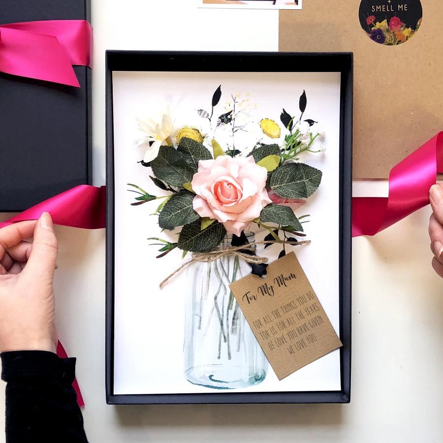 Luxury Blush pink scented rose card | The Luxe Co