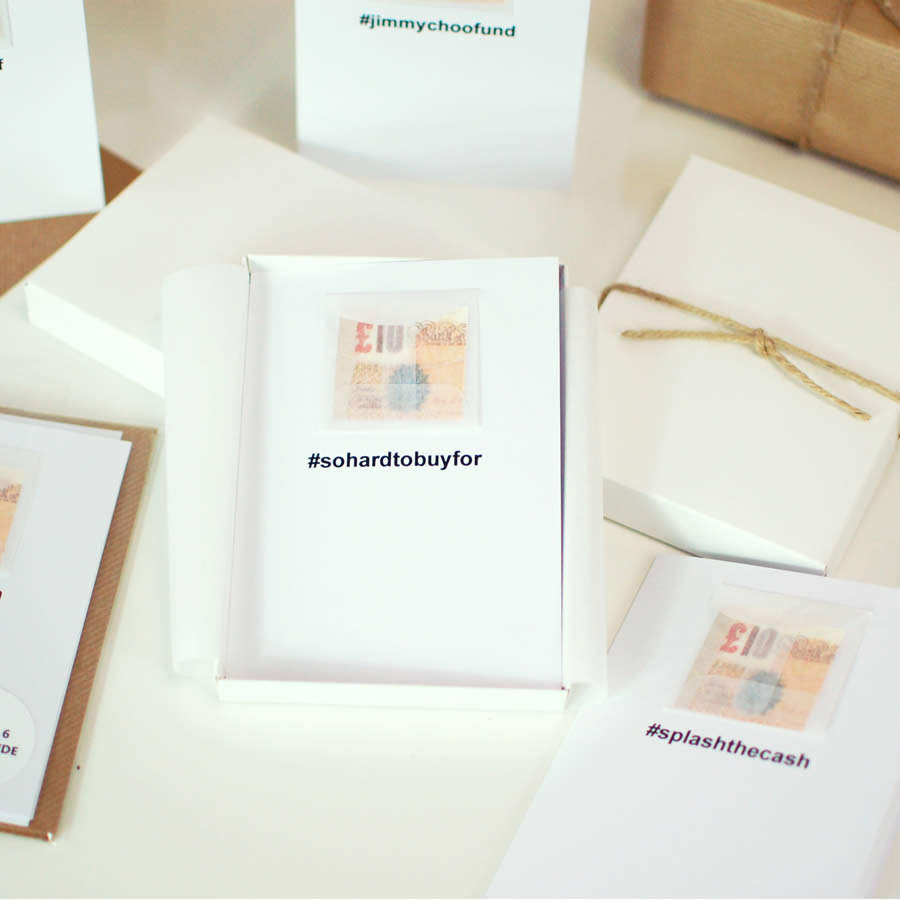 Personalised Hashtag Christmas Money Card