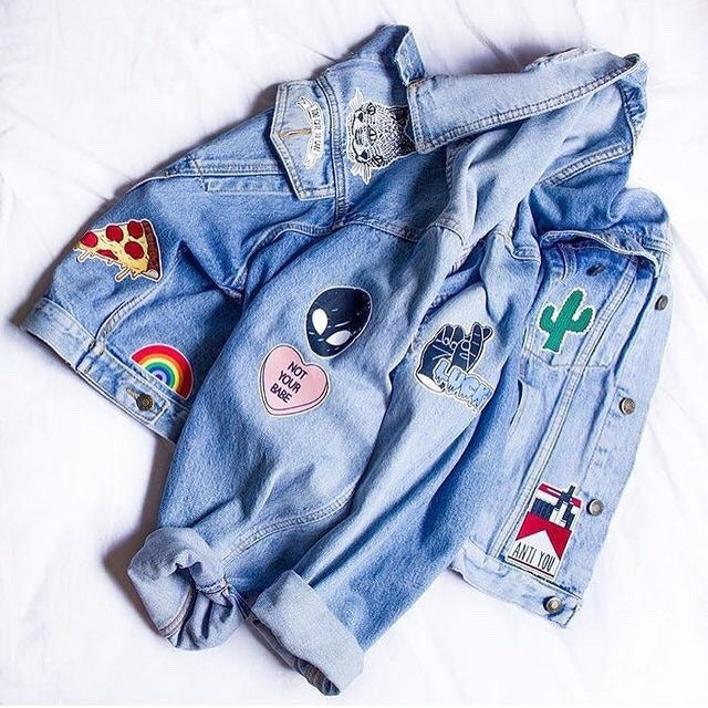 Re-use the motif on your card to create custom clothing - with these iron on patches
