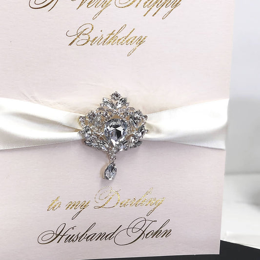 Exquisite husband birthday card with black gift box | The Luxe Co