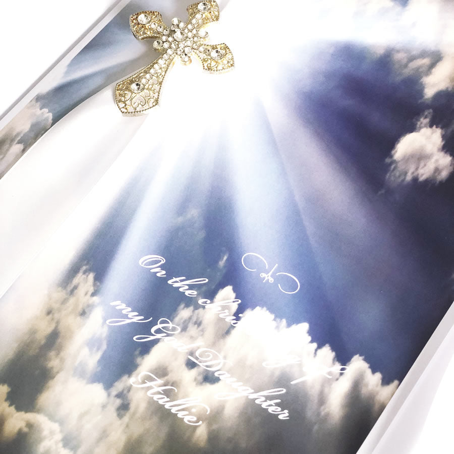 Personalised To My Goddaughter christening cards | The Luxe Co