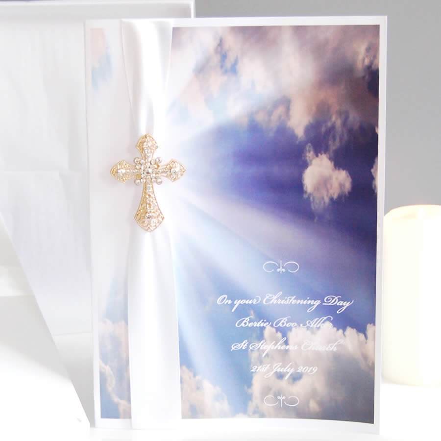 Heavenly Clouds Boxed Religious Card - theluxeco.co.uk