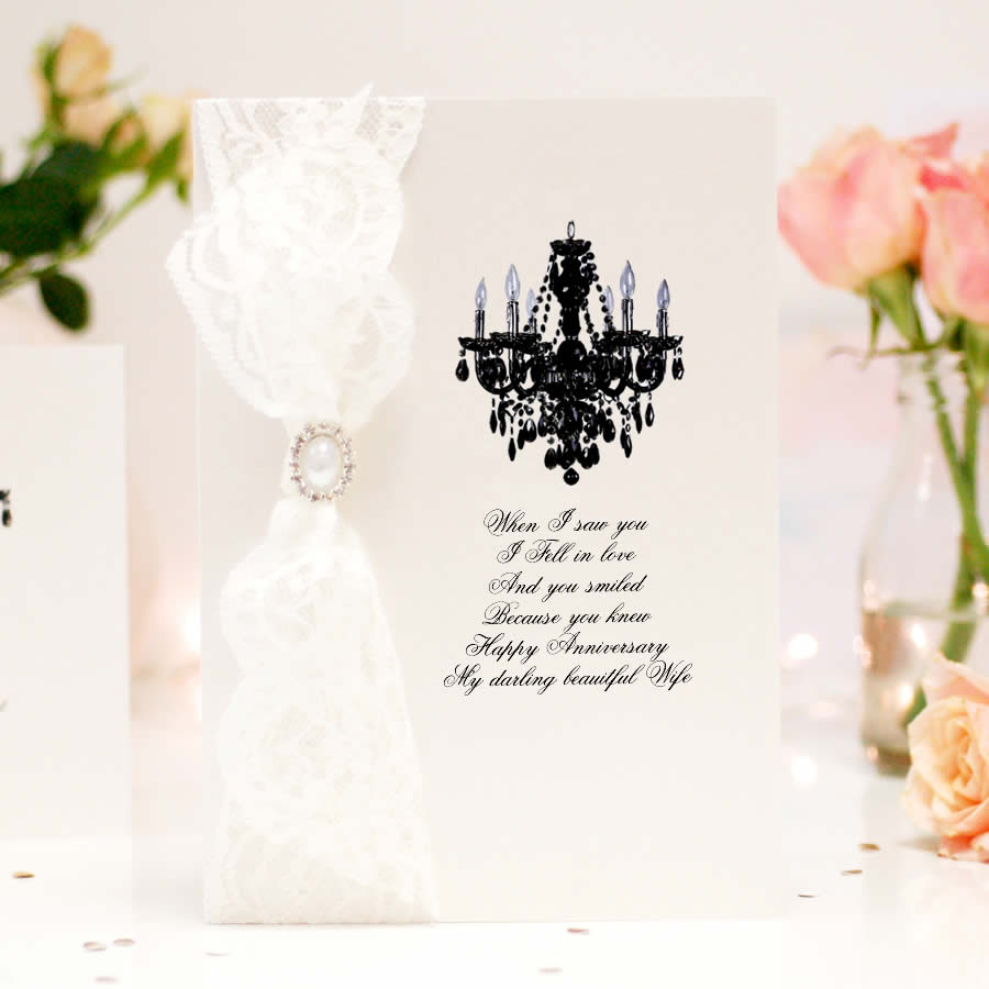 Handmade Engagement card Paris Lace - theluxeco.co.uk