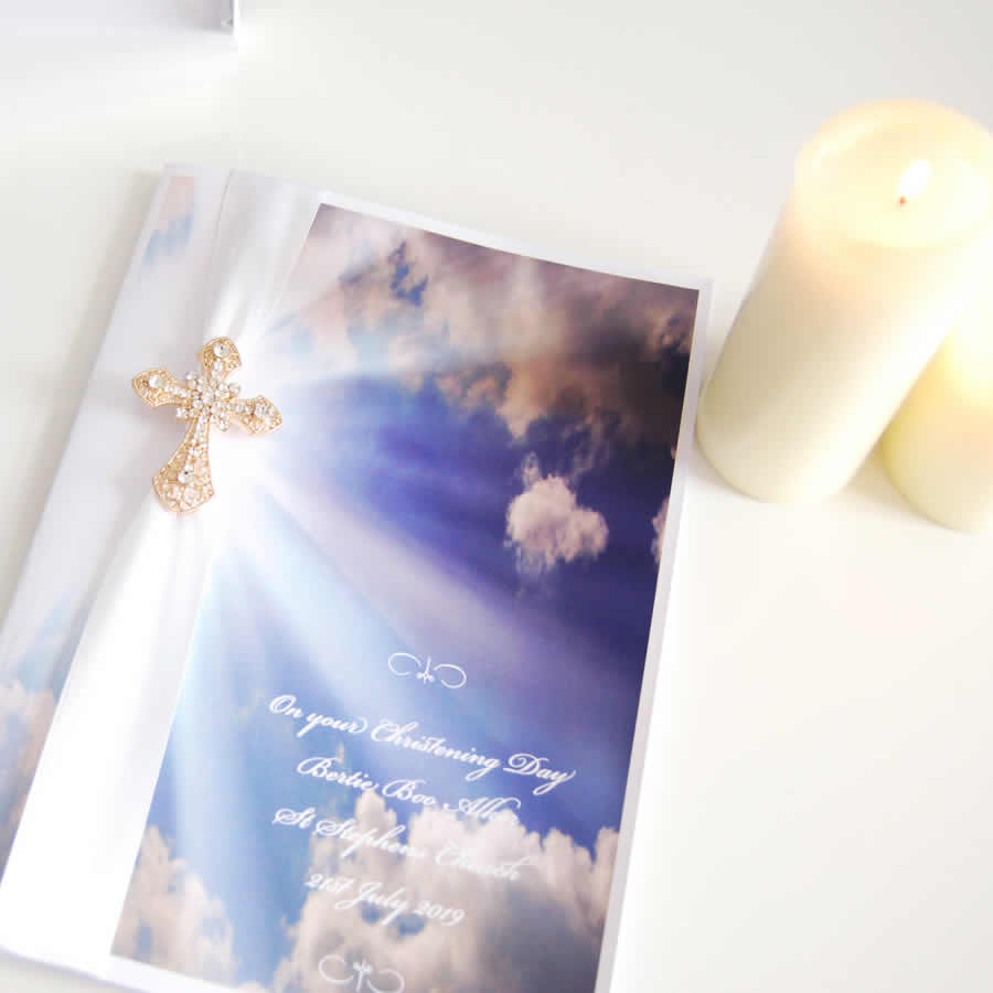 Heavenly Clouds Boxed Religious Card - theluxeco.co.uk