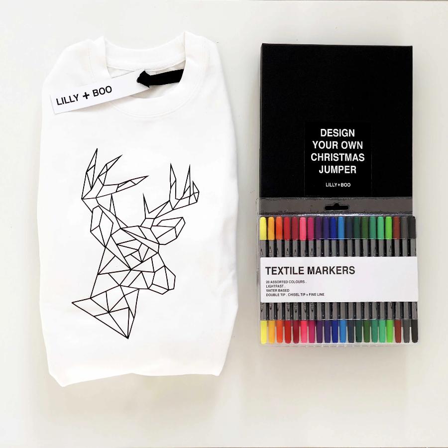 Kids Colour Your Own Christmas jumper