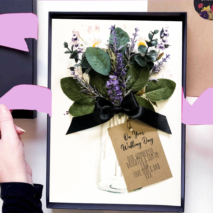 Special Unique Mother's Day Card 'Bloom Lavender Bouquet'