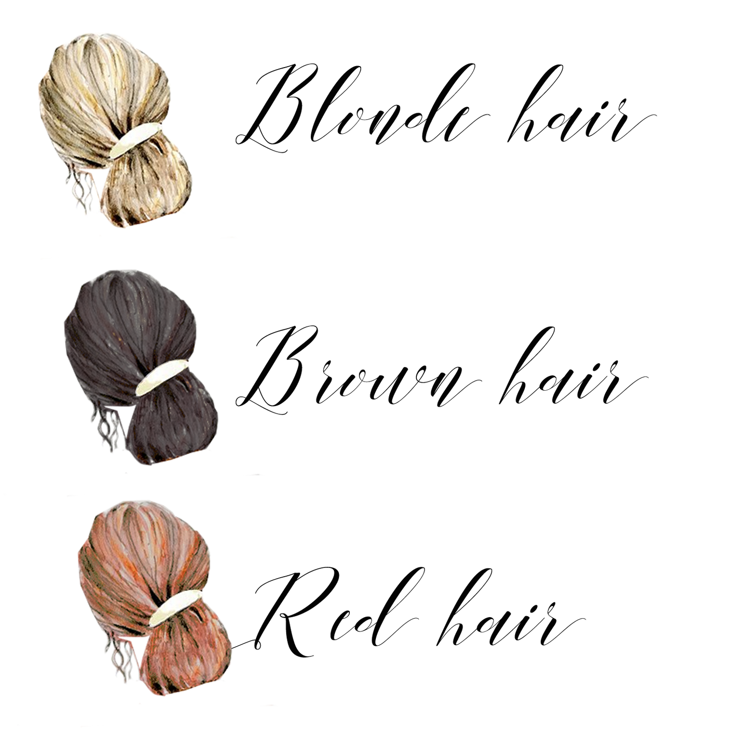 Customise wedding card with brides hair colour | The Luxe Co