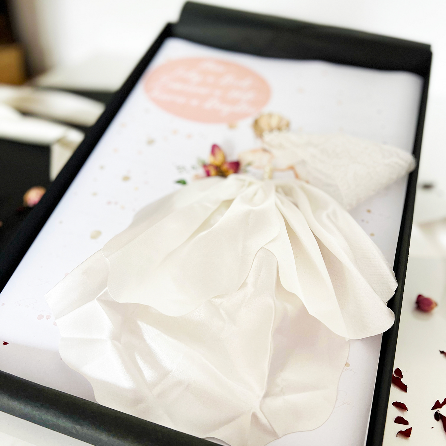 Hermosa tarjeta de novia