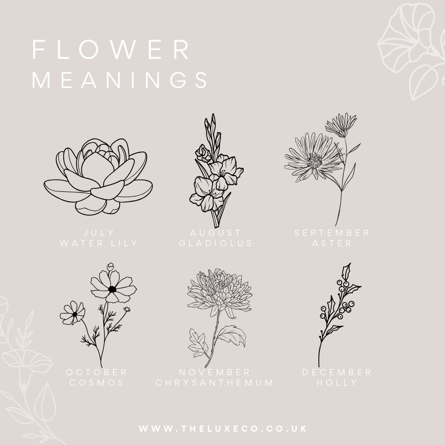 Personalised September Birth Flower Mug – Aster Design | Custom Ceramic Gift