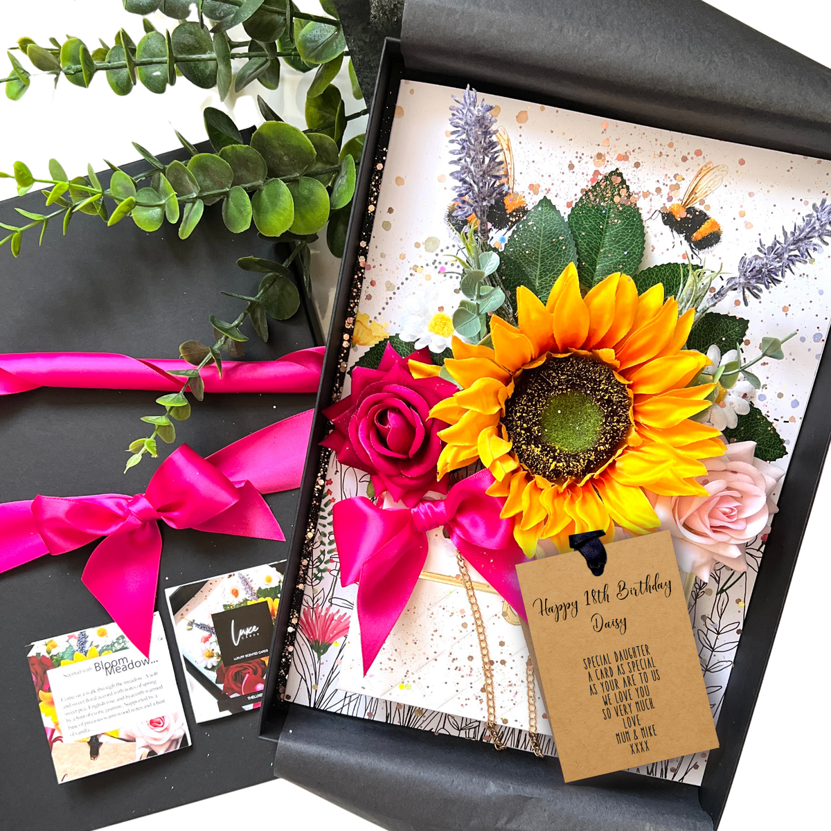 Tarjeta personalizada Girasol perfumado Bloom