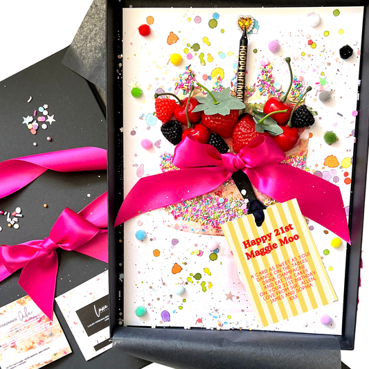 Scented 21st Birthday Cake Card for Granddaughter