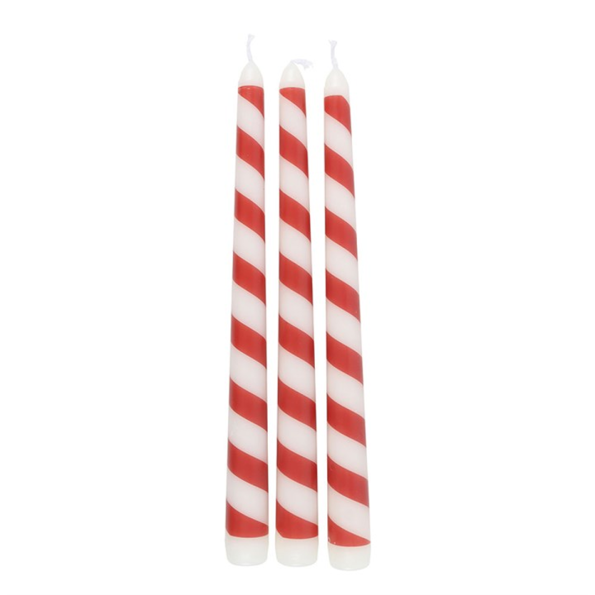 Candy Cane Taper Candles