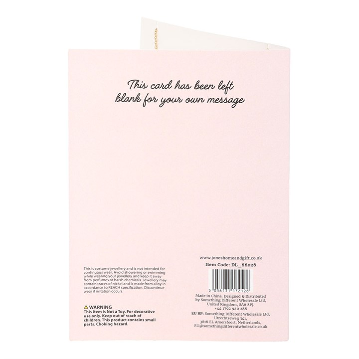 Secret Message Love Letter Locket Necklace on Greeting Card