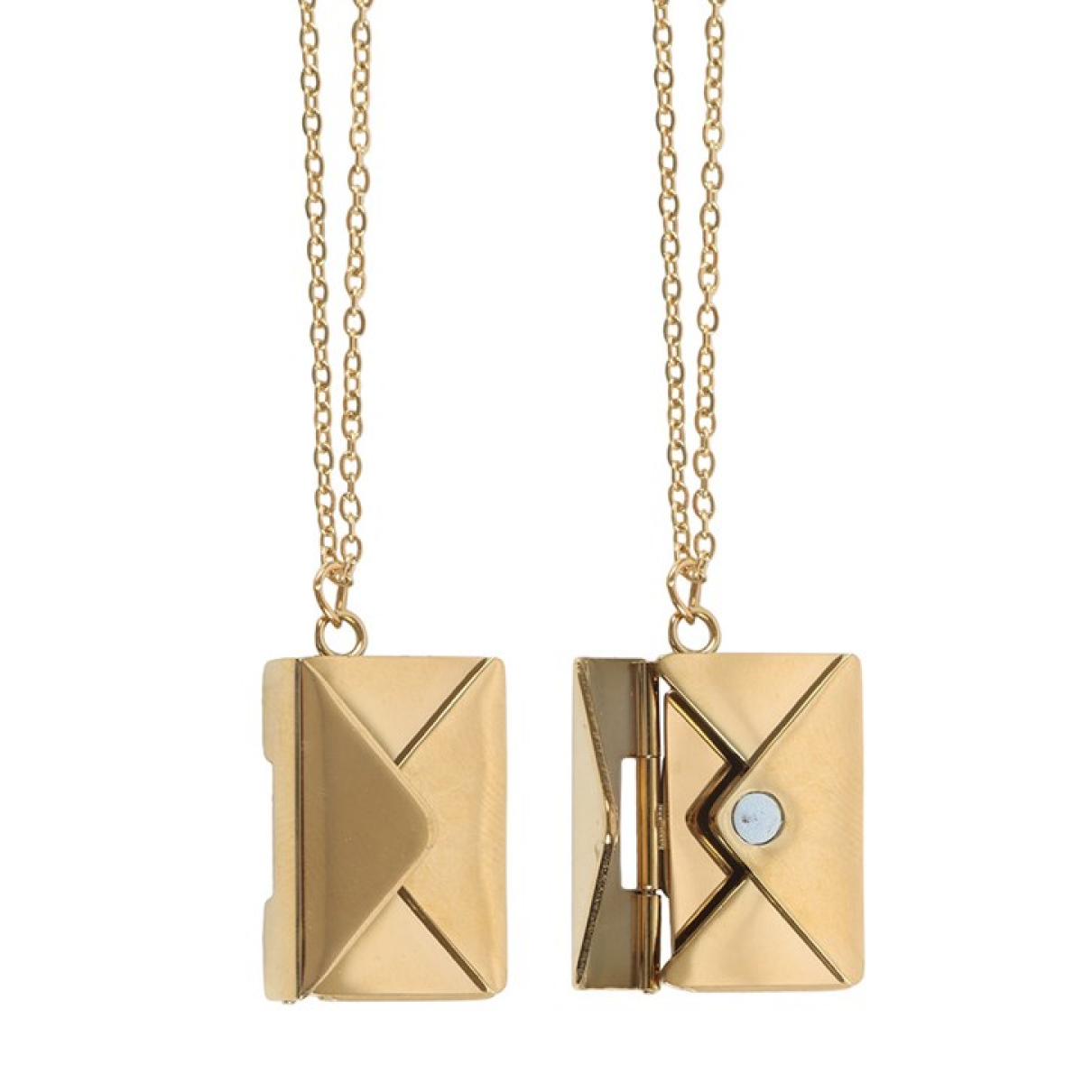 Secret Message Love Letter Locket Necklace on Greeting Card