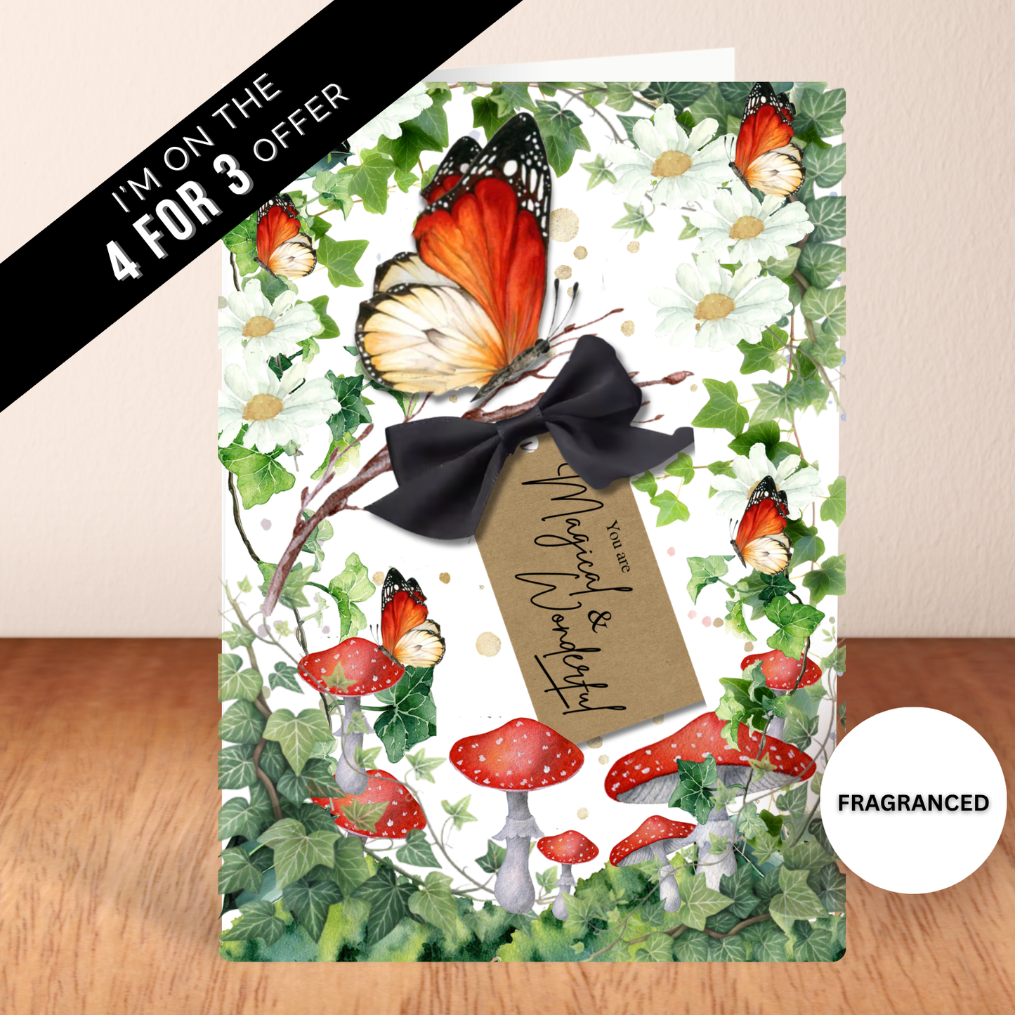 Woodland Scented A5 Card with envelope