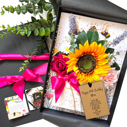 Momma Bloom Wildflower 60th Mum Birthday Gift Boxed Card