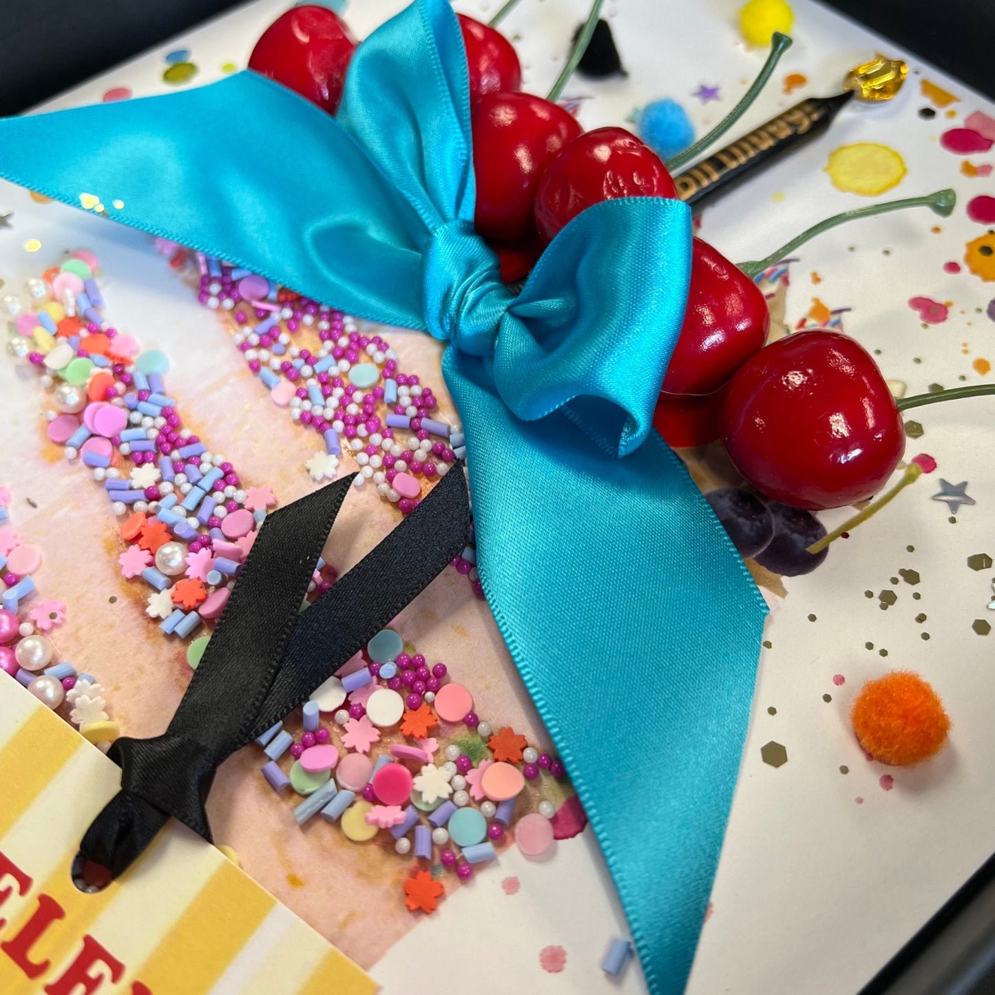 Birthday Card Scented with Cake + Cherries Design
