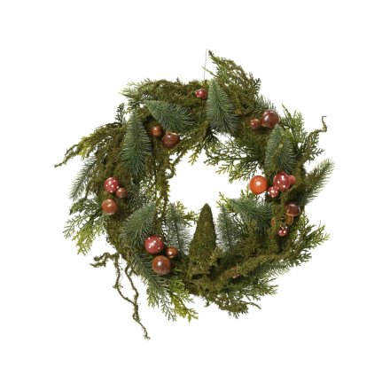 Mossy Mushroom Wreath. Pre-Order