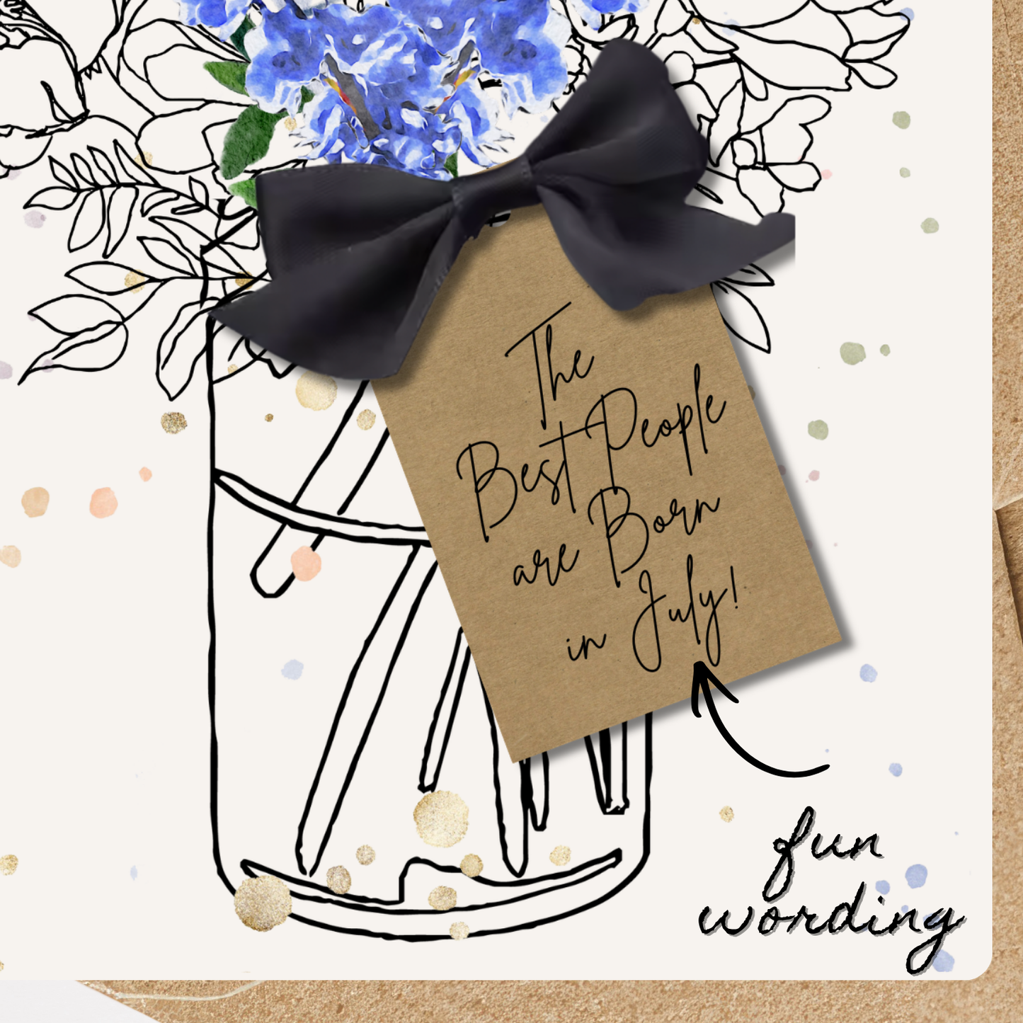 Pack of 12 Months Birth Flower Scented A5 Birthday Cards (1 for each month)