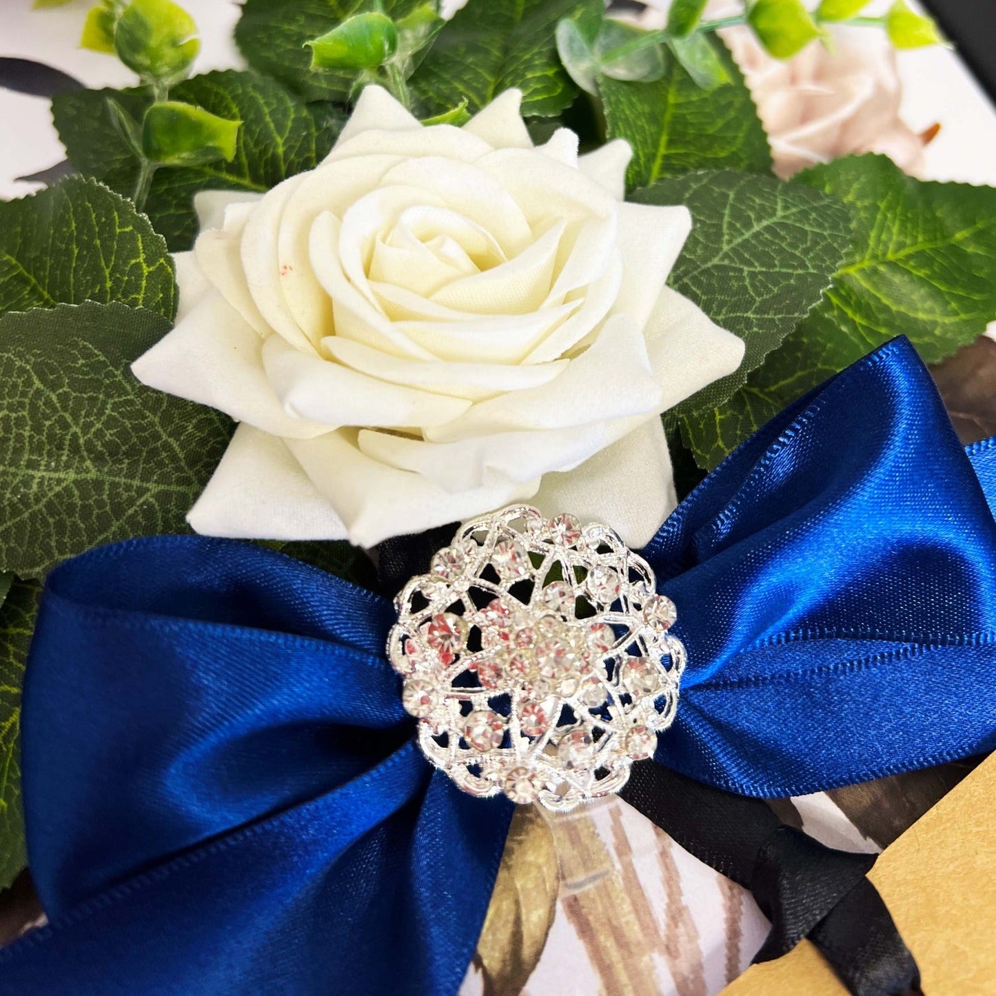 Luxury Opulence 65th wedding star-sapphire anniversary card