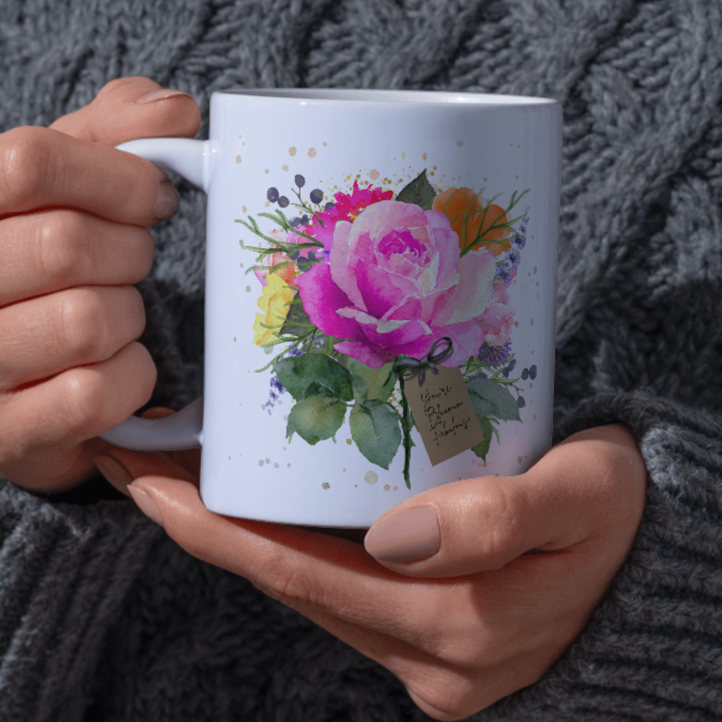 BLOOM MUG Personalised Floral Bloom Mugs