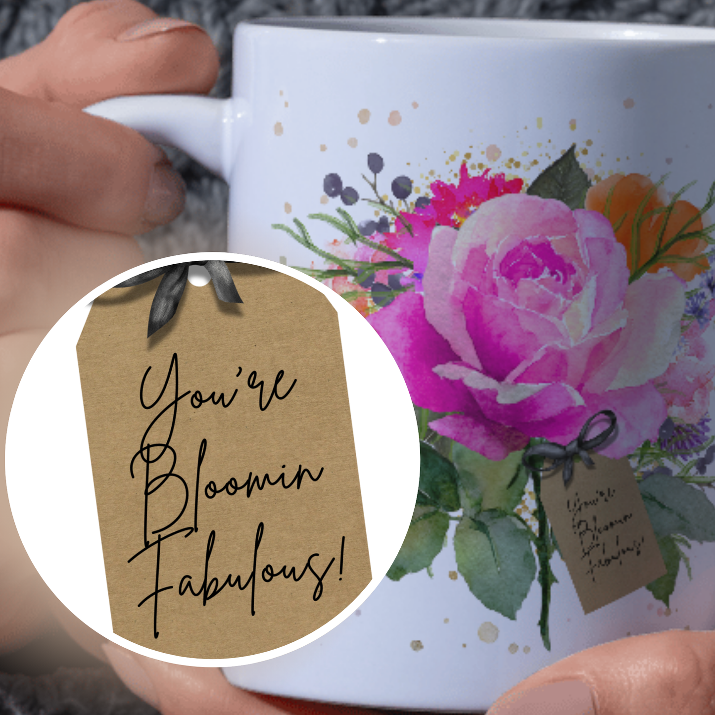BLOOM MUG Personalised Floral Bloom Mugs