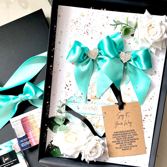 BLUE HEELS Scented Card Design