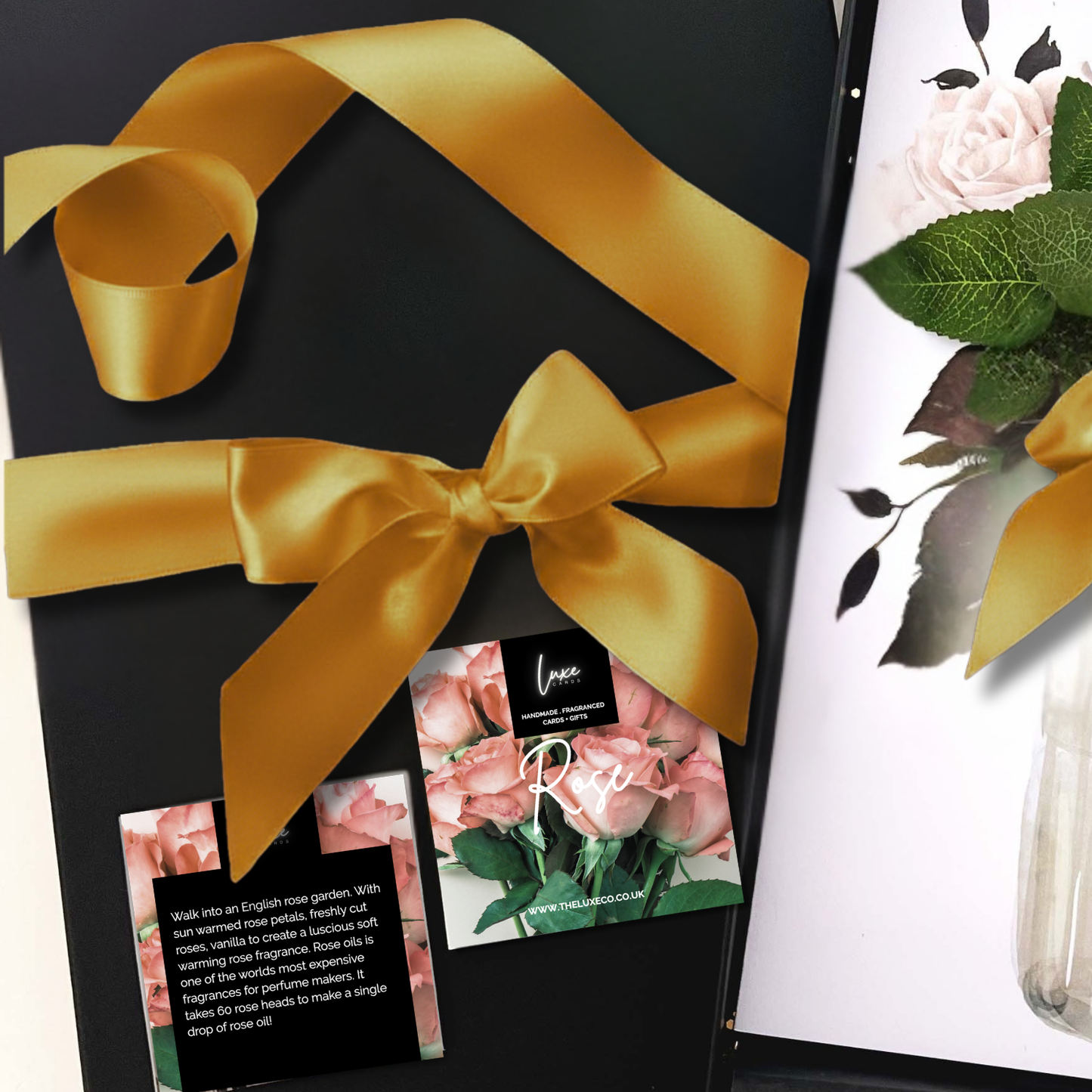 Opulence 50th golden luxury personalised wedding anniversary card