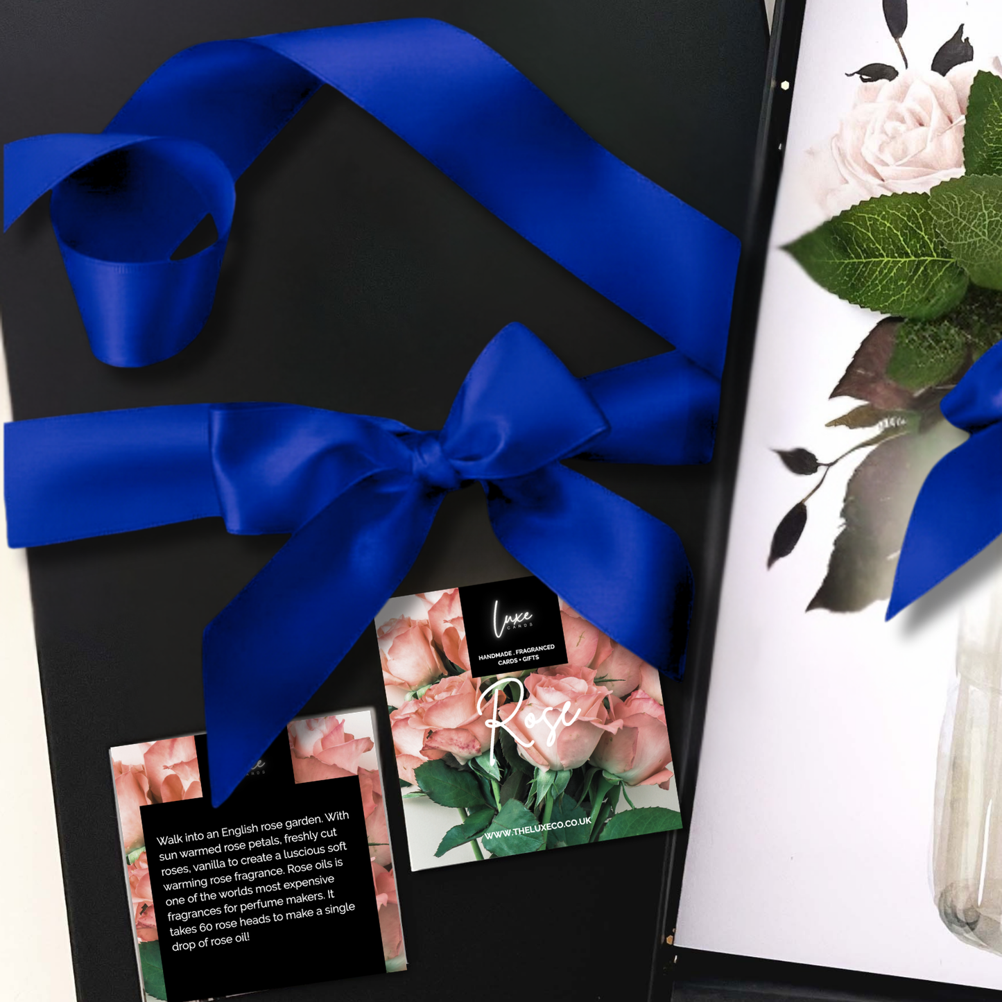 Sapphire September Birthstones + Flowers Gift Boxed Birthday Gift Card