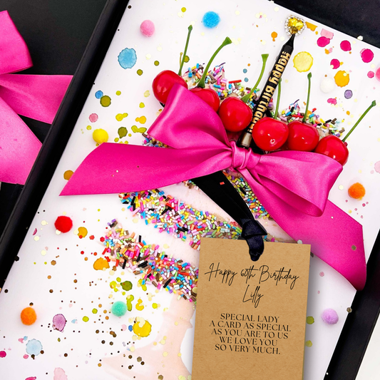 BIRTHDAY CAKE Scented with Cake + Cherries Card Design