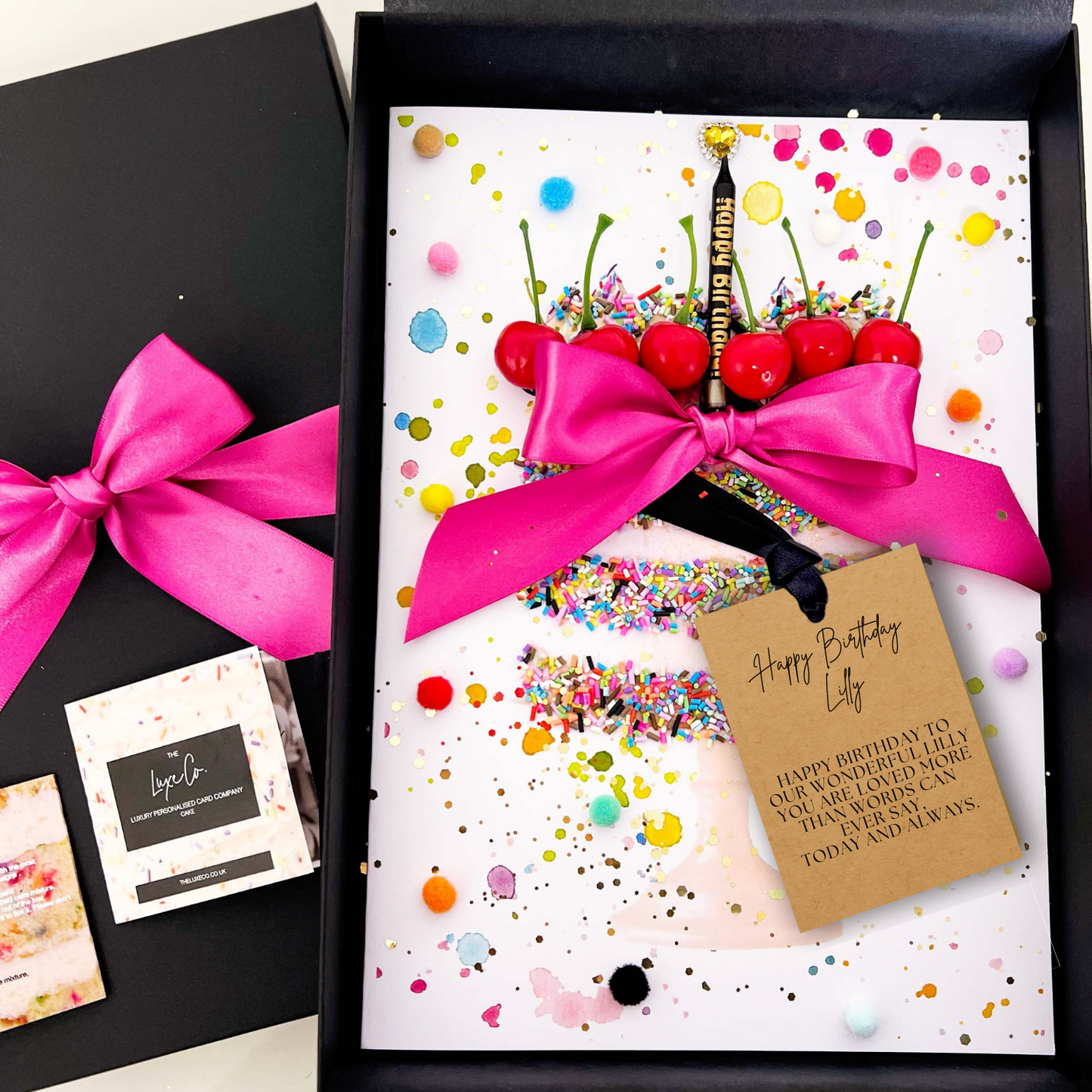 BIRTHDAY CAKE Scented with Cake + Cherries Card Design